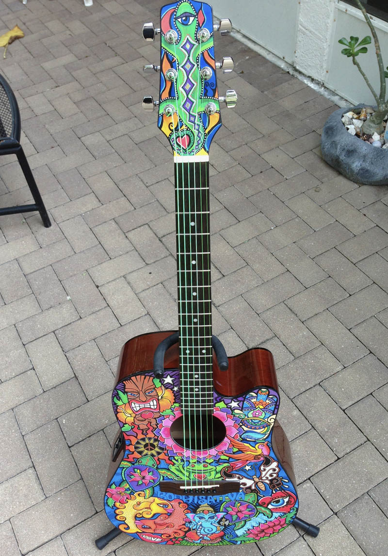 guitar painting sample