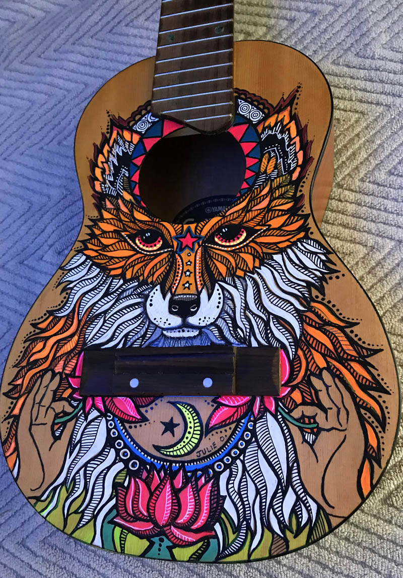 custom guitar art sample