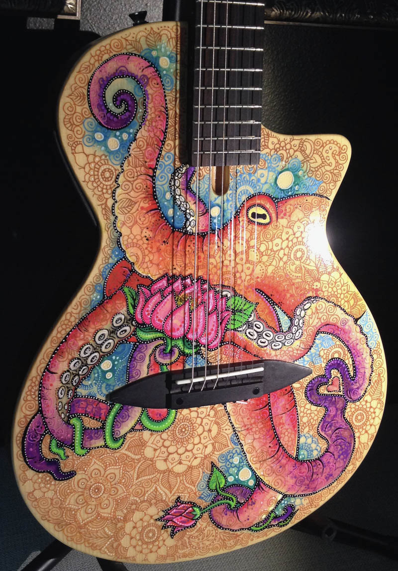 guitar painting sample