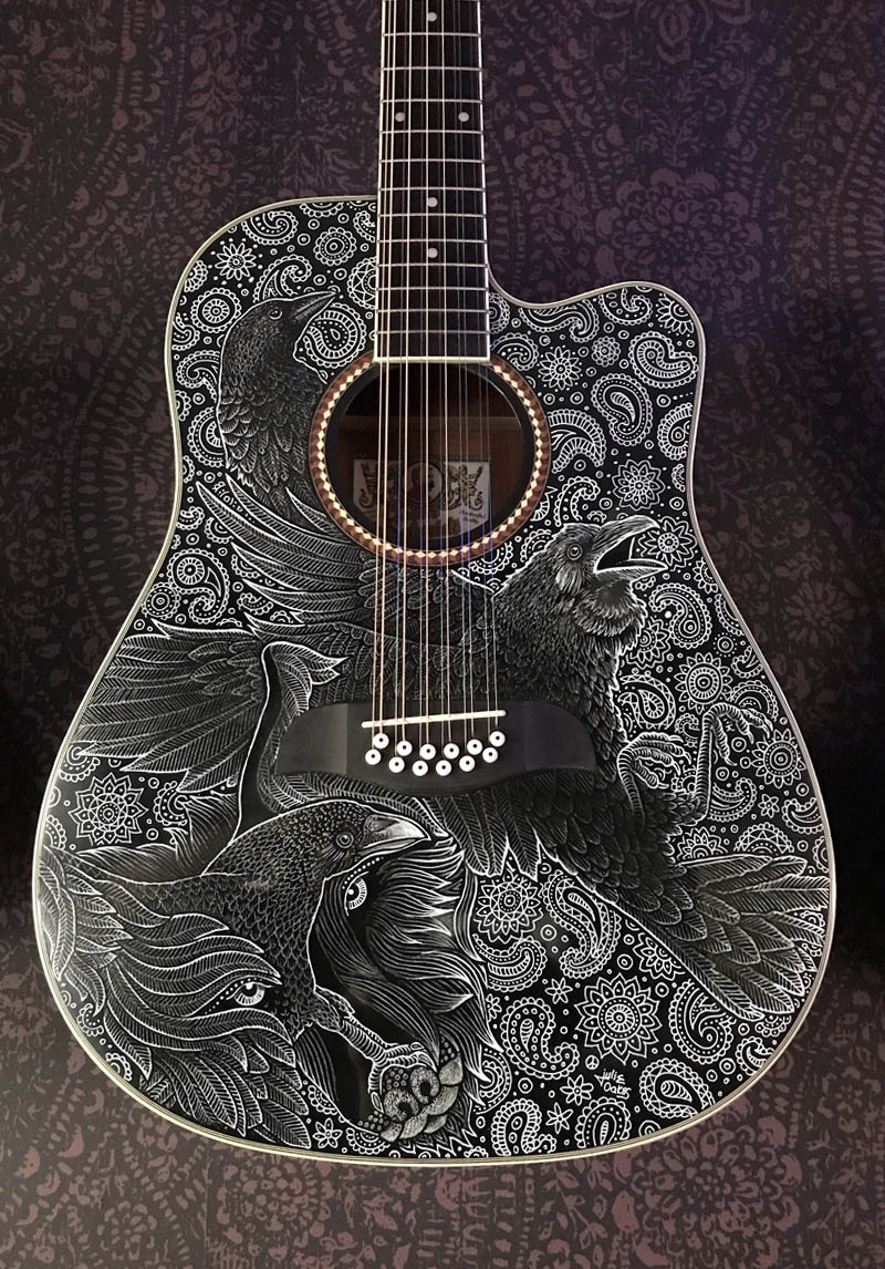 guitar painting sample