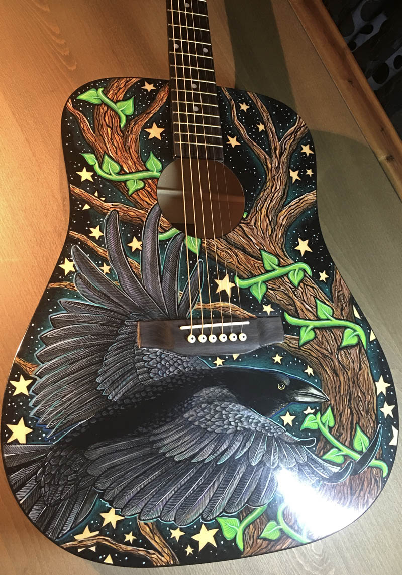 guitar painting sample