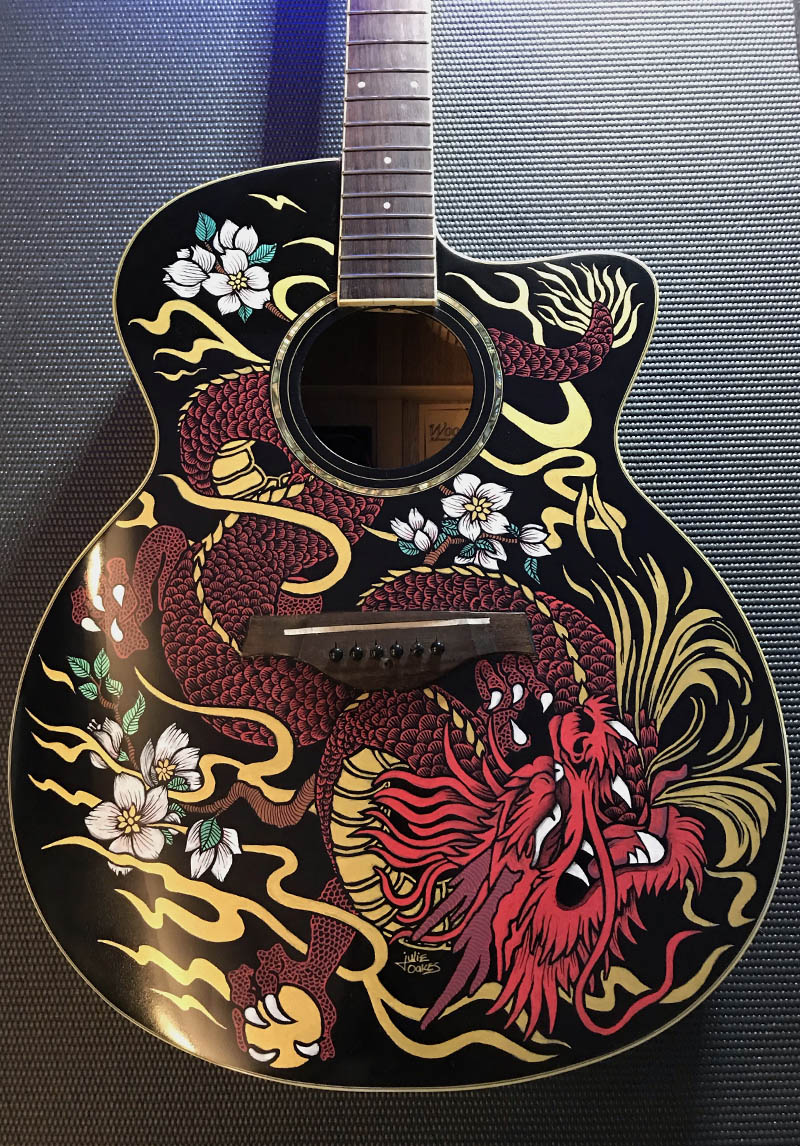 guitar painting sample