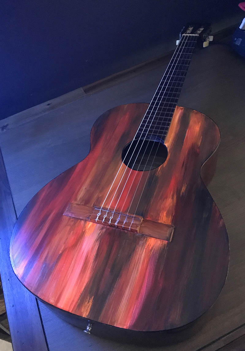 custom guitar art sample