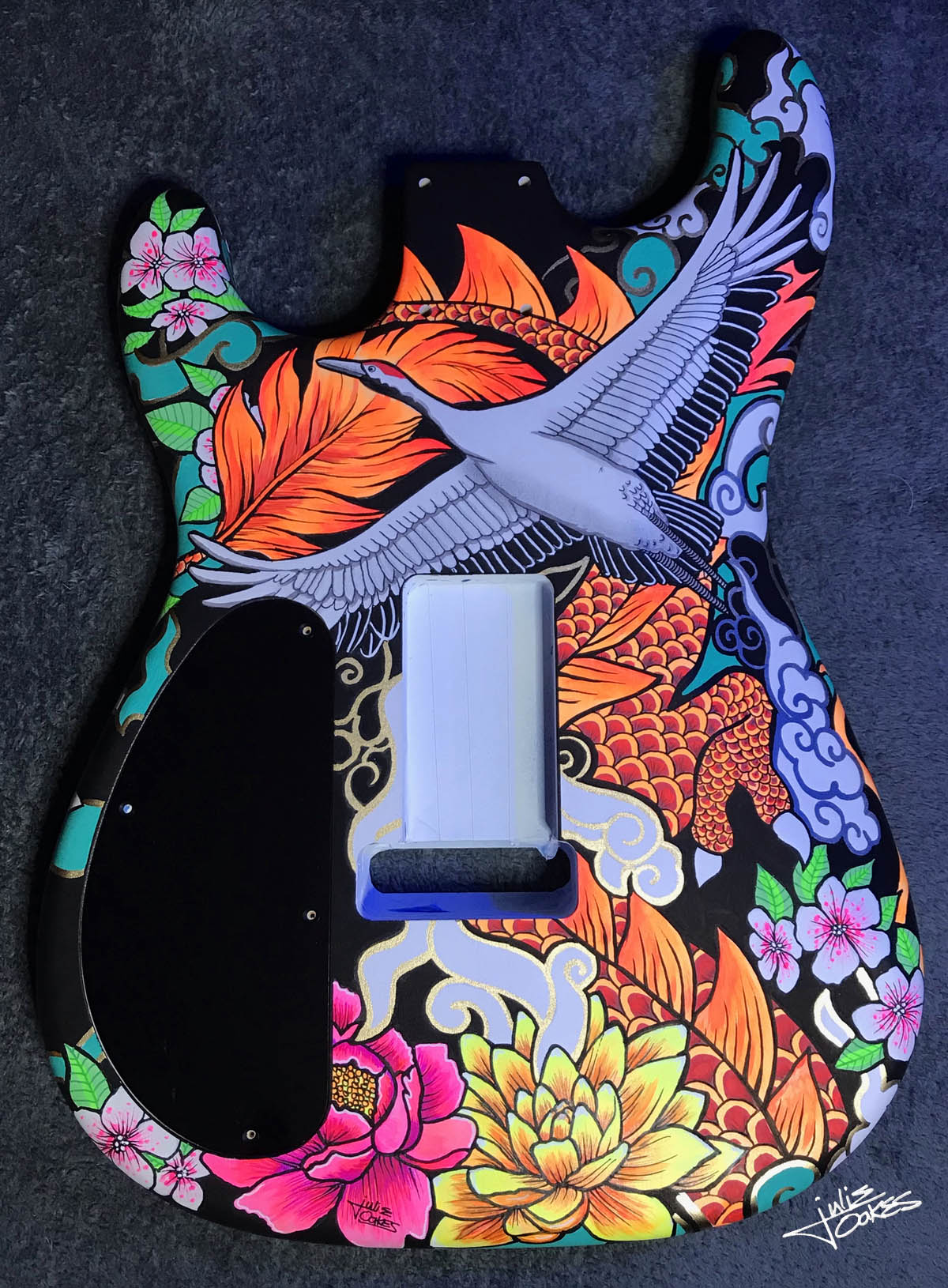 custom guitar painting